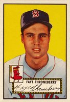 1952 Topps #376 Faye Throneberry Baseball Card