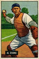 1951 Bowman #38 Al Evans Baseball Card
