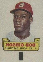 1966 Topps Rub-Offs #35 Bob Gibson Baseball Card
