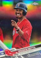 2017 Topps Chrome #199 Mookie Betts Red Jersey Baseball Card
