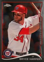 2014 Topps Chrome #150 Bryce Harper Batting Baseball Card
