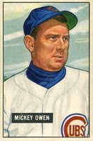 1951 Bowman #174 Mickey Owen Baseball Card