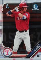 2019 Bowman Draft #BDC7 Josh Jung Chrome Baseball Card