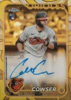 2024 Topps Gilded Collection Topps Chrome Gold Autographs #CGACC Colton Cowser Yellow/Gold Baseball Card
