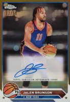 2023 Topps Chrome Topps Chrome Autographs #CGJAB Jalen Brunson Gold Refractor Basketball Card