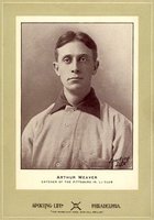 1902 Sporting Life Cabinets #674 Arthur Weaver Pittsburg, 1903 Baseball Card