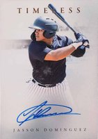 2020 Futera Unique Onyx Prospects and Legends Timeless Autographs #TM08 Jasson Dominguez Baseball Card