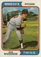 1974 Topps #143 Dick Woodson Baseball Card