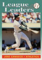 1992 Fleer #688 Jose Canseco Baseball Card