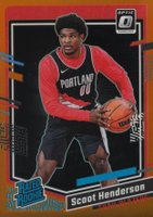 2023 Panini Donruss Optic #239 Scoot Henderson Orange Basketball Card