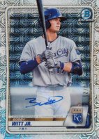 2020 Bowman Chrome Mega Box #BCP25 Bobby Witt Jr. With Bat-Autograph Baseball Card