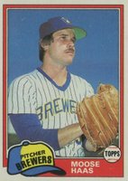 1981 Topps #327 Moose Haas Baseball Card