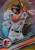 2022 Bowman's Best Top Prospects #TP2 Jackson Holliday Gold Refractor Baseball Card