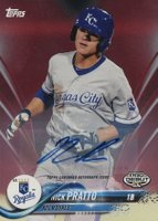 2018 Topps Pro Debut #40 Nick Pratto Autograph-Red Baseball Card