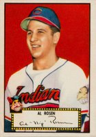 1952 Topps #10 Al Rosen Red Back Baseball Card