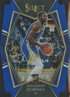 2021 Panini Select #123 Jonathan Kuminga Blue Die-Cut Prizm Basketball Card