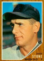 1962 Topps #574 Dean Stone Baseball Card