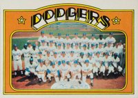 1972 Topps #522 Dodgers Team Baseball Card
