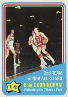 1972 Topps #167 Bill Cunningham All-Star Basketball Card