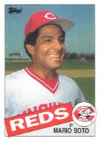 1985 Topps #495 Mario Soto Baseball Card