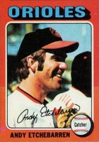 1975 Topps Mini #583 Andy Etchebarren Baseball Card