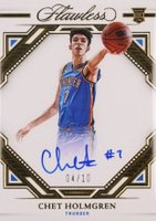 2022 Panini Flawless Flawless Finishes Autographs #FFCHG Chet Holmgren Gold Basketball Card
