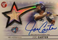 2022 Topps Pristine Slice of A Star Autograph Relics #SSARJC Joe Carter Baseball Card