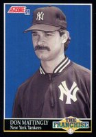 1991 Score #856 Don Mattingly Baseball Card