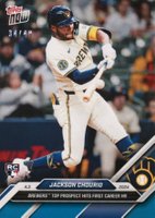 2024 Topps Now #37 Jackson Chourio Blue Baseball Card