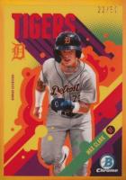 2024 Bowman Chrome Bowman Ascensions #BA6 Max Clark Gold Refractor Baseball Card