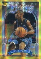 1996 Finest #287 Stephon Marbury Refractor Basketball Card