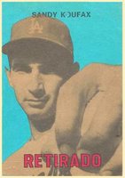 1967 Venezuela Topps #162 Sandy Koufax Baseball Card