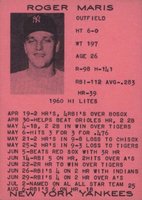 1961 7-11 #25 Roger Maris Baseball Card