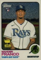 2022 Topps Heritage #347 Wander Franco Chrome Baseball Card