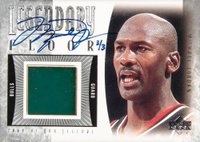 2001 Upper Deck Legends Legendary Floor #MJ-AF Michael Jordan Autograph Basketball Card