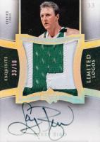 2004 Upper Deck Exquisite Collection Limited Logos Autograph Patch #LL-LB Larry Bird Basketball Card