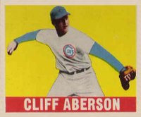 1948 Leaf #136f Cliff Aberson Full Sleeve Baseball Card