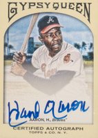 2011 Topps Gypsy Queen Autograph #GQAHA Hank Aaron Baseball Card