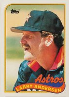 1989 Topps Tiffany #24 Larry Andersen Baseball Card