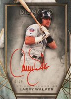 2022 Topps Diamond Icons Red Ink Autographs #RILW Larry Walker Baseball Card