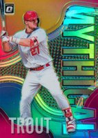 2019 Panini Donruss Optic Mythical #M-1 Mike Trout Holo Baseball Card