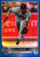 2022 Topps Chrome Update #USC143 Royce Lewis Blue Refractor Baseball Card