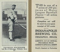 1916 Indianapolis Brewing #62 Jacques Fournier Baseball Card