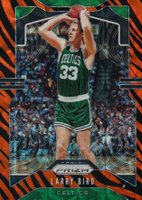 2019 Panini Prizm #16 Larry Bird Choice Prizm-Tiger Stripe Basketball Card