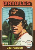 1975 Topps Mini #335 Jim Palmer Baseball Card