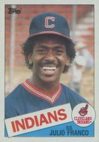1985 Topps #237 Julio Franco Baseball Card
