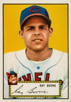 1952 Topps #55 Ray Boone Red Back Baseball Card