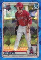 2020 Bowman Draft Chrome Sapphire Edition #BD103 David Calabrese Baseball Card