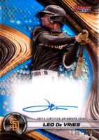 2024 Bowman's Best Best of 2024 Autographs #B24LD Leo de Vries Blue Refractor Baseball Card