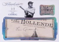 2017 Panini Flawless Flawless Cuts Memorabilia #LG Lou Gehrig Baseball Card